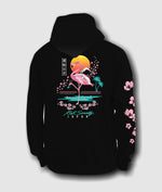 Load image into Gallery viewer, FLAMINGO BLOSSOM MENS HOODIE
