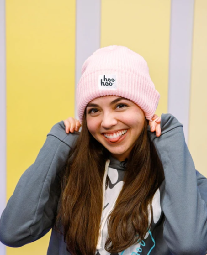 Pink Hoo Hoo Beanie